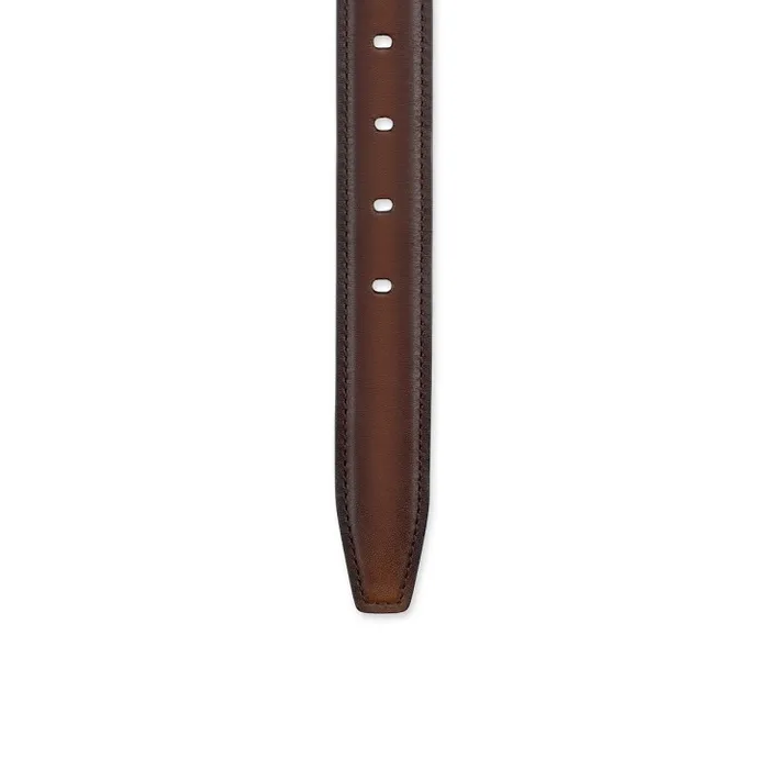 Men Bizzbelt Belt 8211 Patinated Calf Leather 8211 Havane Christian Louboutin Belts