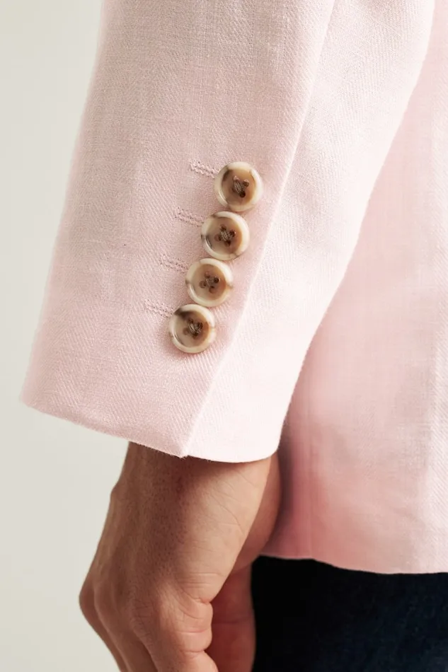 Men Bonobos Blazers and Sport Coats Effortlessly Refined Bonobos Jetsetter Unconstructed Blazer Pink Herringbone
