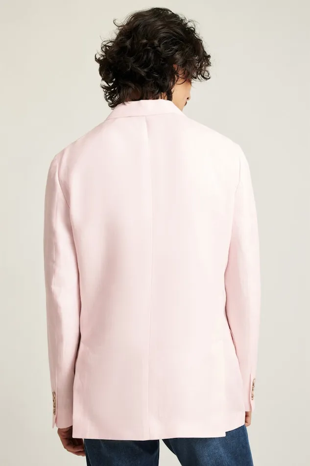 Men Bonobos Blazers and Sport Coats Effortlessly Refined Bonobos Jetsetter Unconstructed Blazer Pink Herringbone