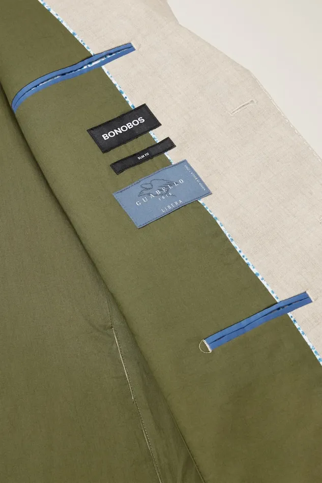 Men Bonobos Blazers and Sport Coats Jetsetter Italian Linen Blazer Stone Beige Men Bonobos Blazers and Sport Coats Jetsetter Italian Linen Blazer Stone Beige