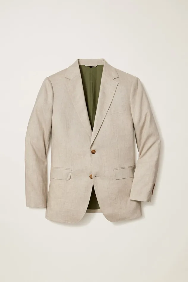 Men Bonobos Blazers and Sport Coats Jetsetter Italian Linen Blazer Stone Beige Men Bonobos Blazers and Sport Coats Jetsetter Italian Linen Blazer Stone Beige