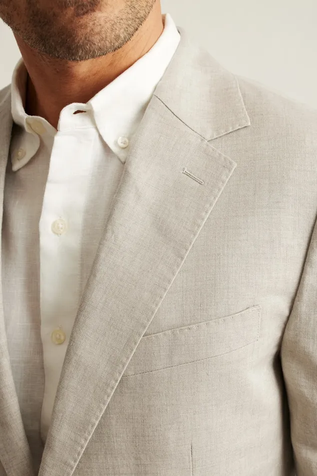 Men Bonobos Blazers and Sport Coats Jetsetter Italian Linen Blazer Stone Beige Men Bonobos Blazers and Sport Coats Jetsetter Italian Linen Blazer Stone Beige