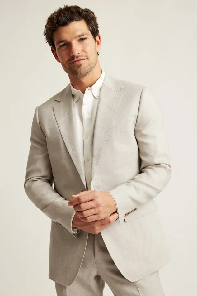 Men Bonobos Blazers and Sport Coats Jetsetter Italian Linen Blazer Stone Beige Men Bonobos Blazers and Sport Coats Jetsetter Italian Linen Blazer Stone Beige
