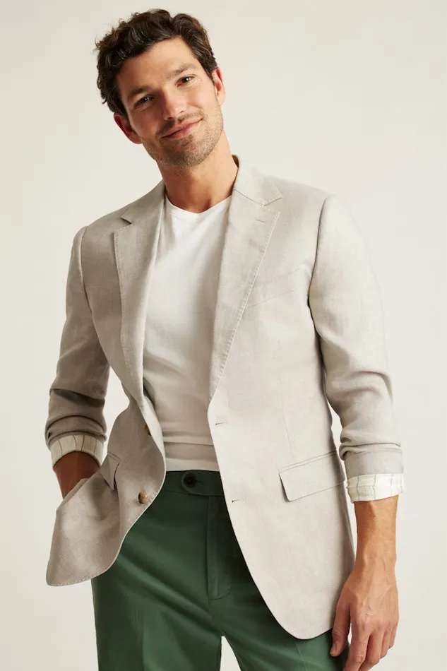 Men Bonobos Blazers and Sport Coats Jetsetter Italian Linen Blazer Stone Beige Men Bonobos Blazers and Sport Coats Jetsetter Italian Linen Blazer Stone Beige