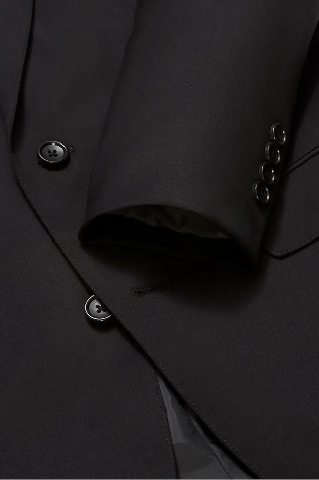 Men Bonobos Blazers and Sport Coats Jetsetter Stretch Wool Suit Jacket Black