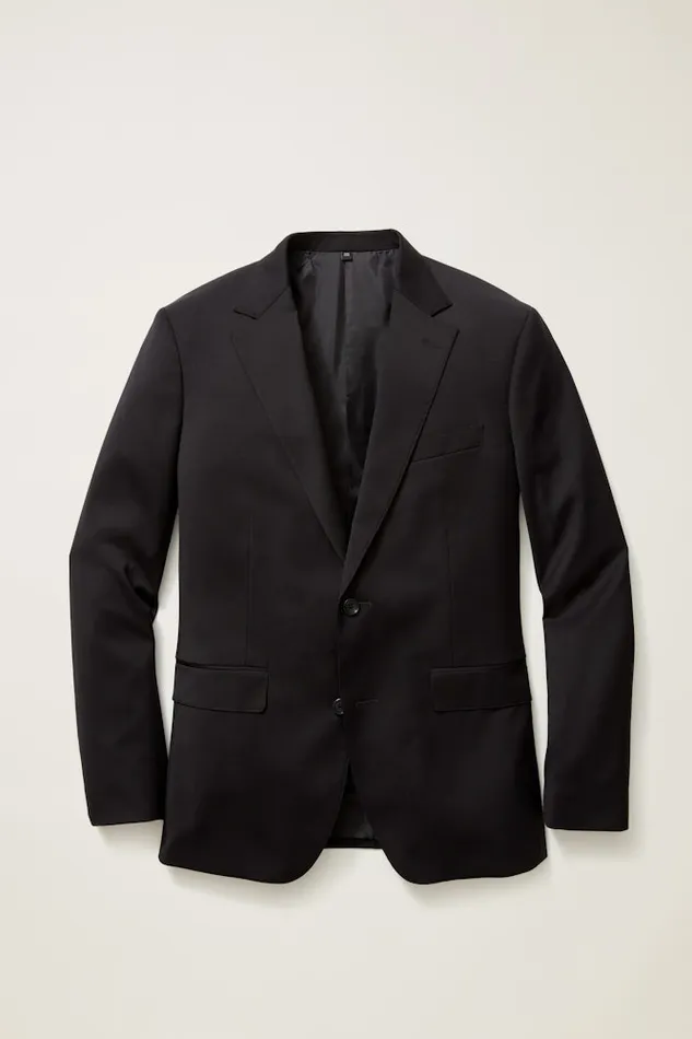 Men Bonobos Blazers and Sport Coats Jetsetter Stretch Wool Suit Jacket Black