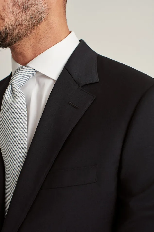 Men Bonobos Blazers and Sport Coats Jetsetter Stretch Wool Suit Jacket Black
