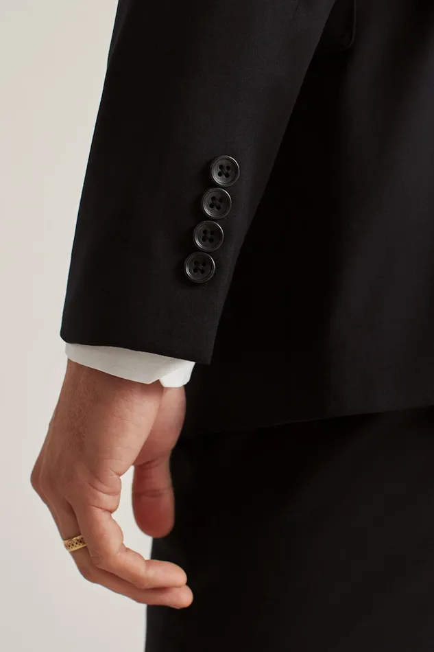 Men Bonobos Blazers and Sport Coats Jetsetter Stretch Wool Suit Jacket Black