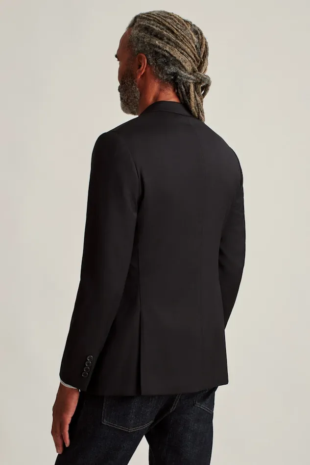 Men Bonobos Blazers and Sport Coats Jetsetter Stretch Wool Suit Jacket Black