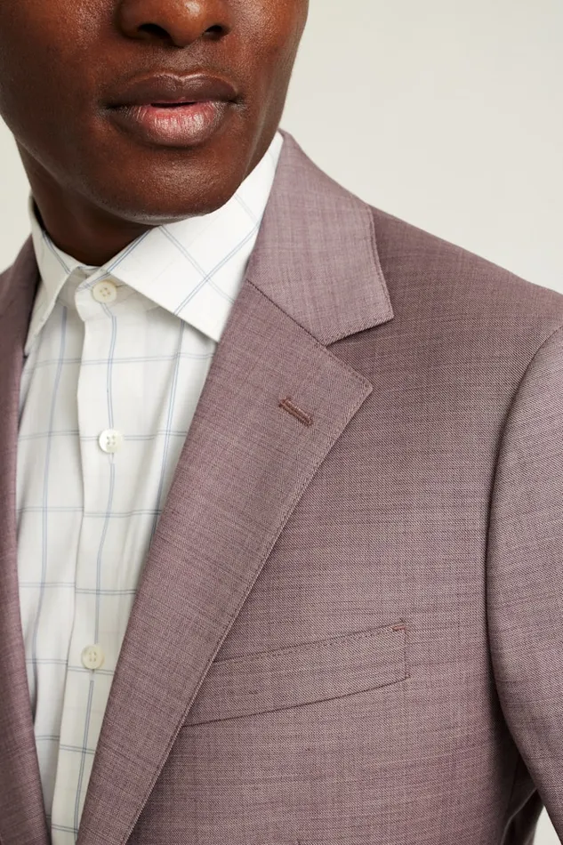 Men Bonobos Blazers and Sport Coats Jetsetter Wool Blazer Mauve Sharkskin Men Bonobos Blazers and Sport Coats Jetsetter Wool Blazer Mauve Sharkskin