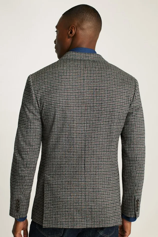 Men Bonobos Blazers and Sport Coats Knit Blazer Charcoal Club Check Men Bonobos Blazers and Sport Coats Knit Blazer Charcoal Club Check