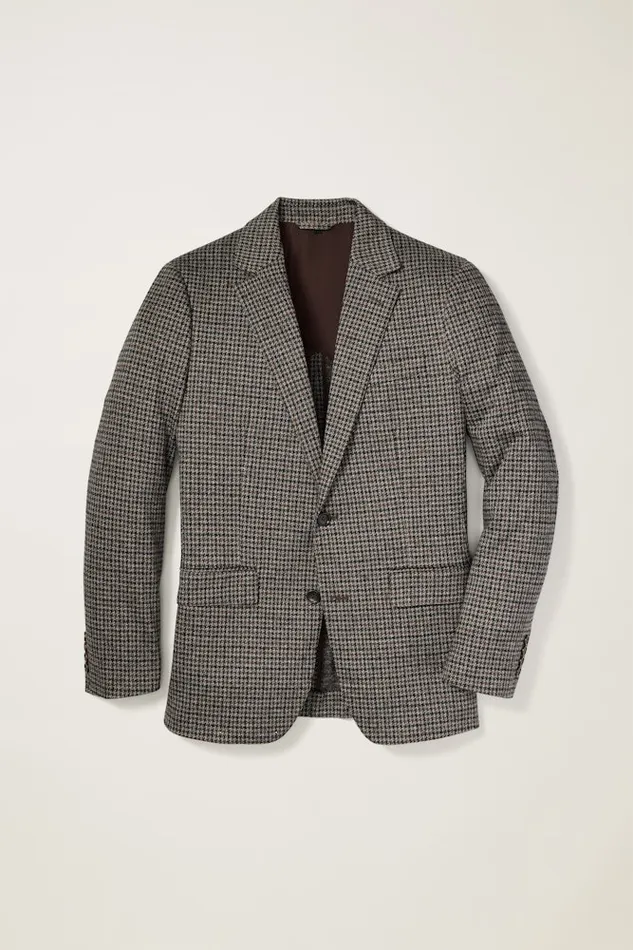 Men Bonobos Blazers and Sport Coats Knit Blazer Charcoal Club Check Men Bonobos Blazers and Sport Coats Knit Blazer Charcoal Club Check