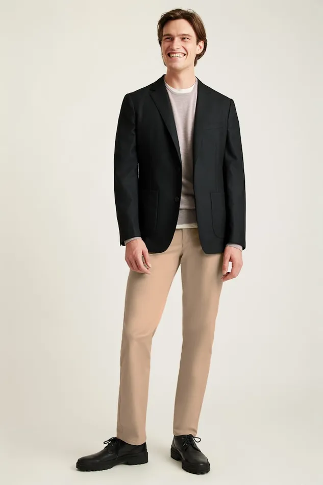 Men Bonobos Blazers and Sport Coats Unconstructed Italian Wool Blazer Black
