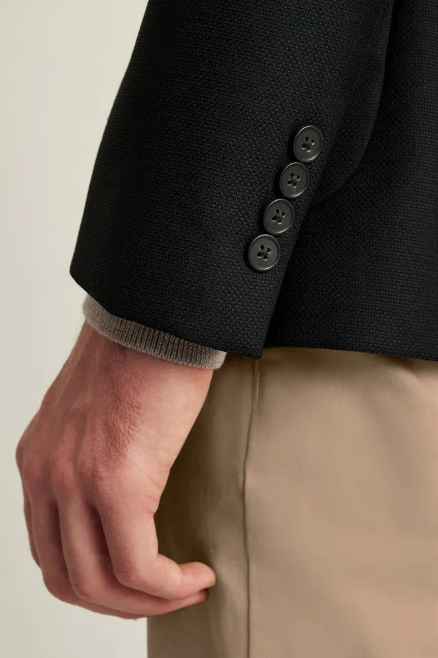 Men Bonobos Blazers and Sport Coats Unconstructed Italian Wool Blazer Black