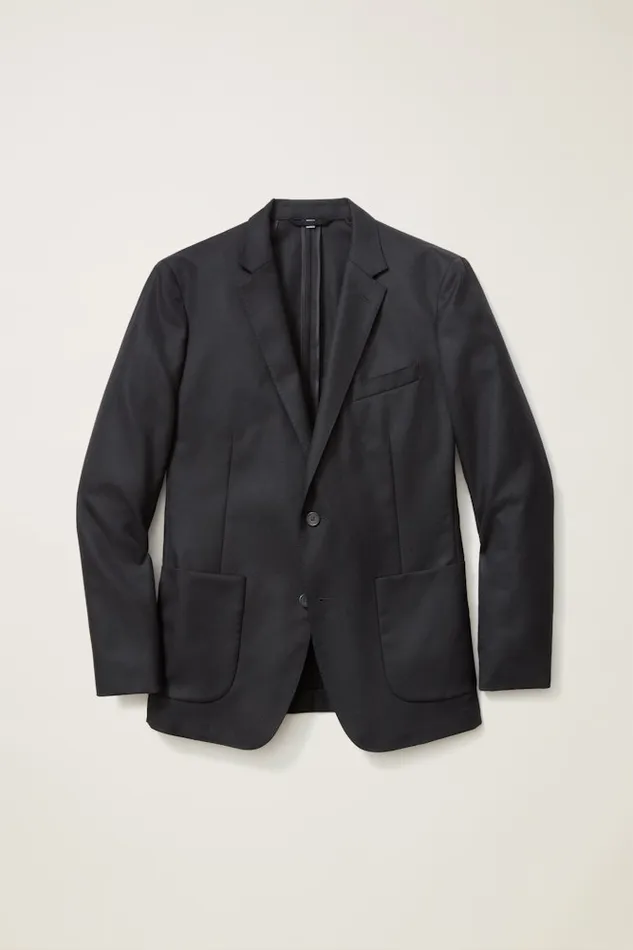 Men Bonobos Blazers and Sport Coats Unconstructed Italian Wool Blazer Black