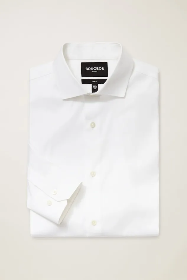 Men Bonobos Business Casual Shirts Sophisticated and Comfy Bonobos Jetsetter Stretch Dress Shirt Solid White Men Bonobos Business Casual Shirts Sophisticated and Comfy Bonobos Jetsetter Stretch Dress Shirt Solid White