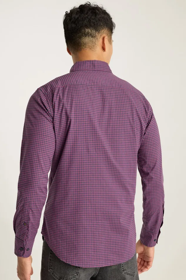 Men Bonobos Casual Shirts Stretch Everyday Shirt Bonobos Cotton Button Down Shirt Navy Plum Check Men Bonobos Casual Shirts Stretch Everyday Shirt Bonobos Cotton Button Down Shirt Navy Plum Check