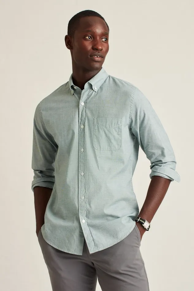 Men Bonobos Casual Shirts Stretch Everyday Shirt Bonobos Cotton Button Down Shirt Night Aqua End On End Men Bonobos Casual Shirts Stretch Everyday Shirt Bonobos Cotton Button Down Shirt Night Aqua End On End