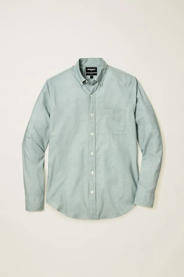 Men Bonobos Casual Shirts Stretch Everyday Shirt Bonobos Cotton Button Down Shirt Night Aqua End On End Men Bonobos Casual Shirts Stretch Everyday Shirt Bonobos Cotton Button Down Shirt Night Aqua End On End