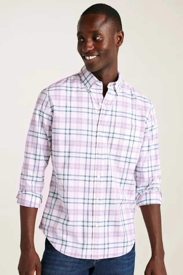 Men Bonobos Casual Shirts Stretch Everyday Shirt Bonobos Cotton Button Down Shirt White Lilac Hutchinson Plaid Men Bonobos Casual Shirts Stretch Everyday Shirt Bonobos Cotton Button Down Shirt White Lilac Hutchinson Plaid