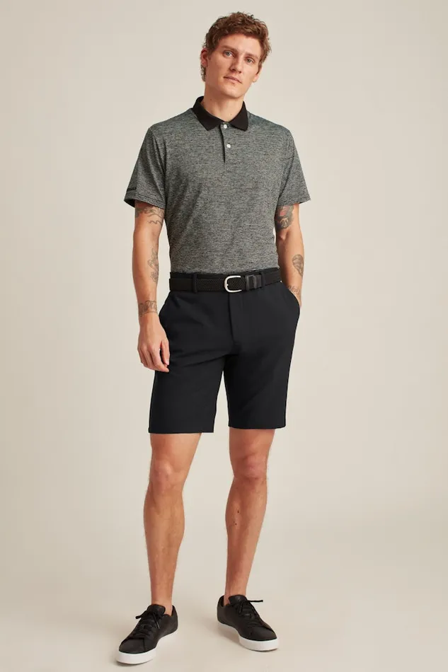 Men Bonobos Casual Shorts Breathable and Versatile Bonobos Performance Link Golf Shorts Jet Black