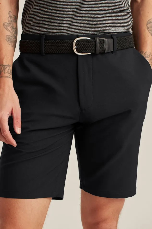Men Bonobos Casual Shorts Breathable and Versatile Bonobos Performance Link Golf Shorts Jet Black