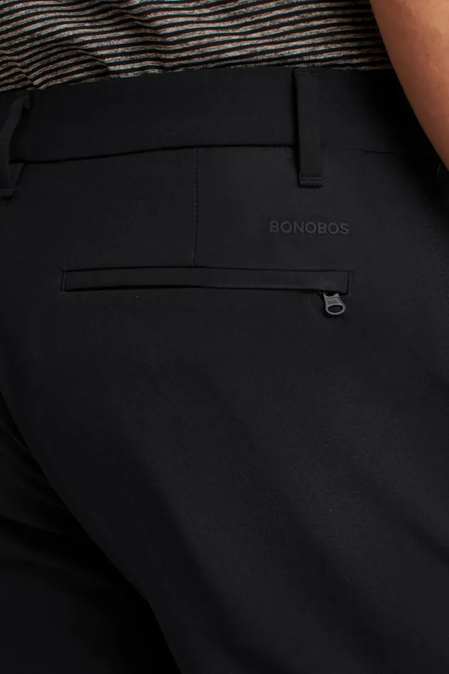 Men Bonobos Casual Shorts Breathable and Versatile Bonobos Performance Link Golf Shorts Jet Black