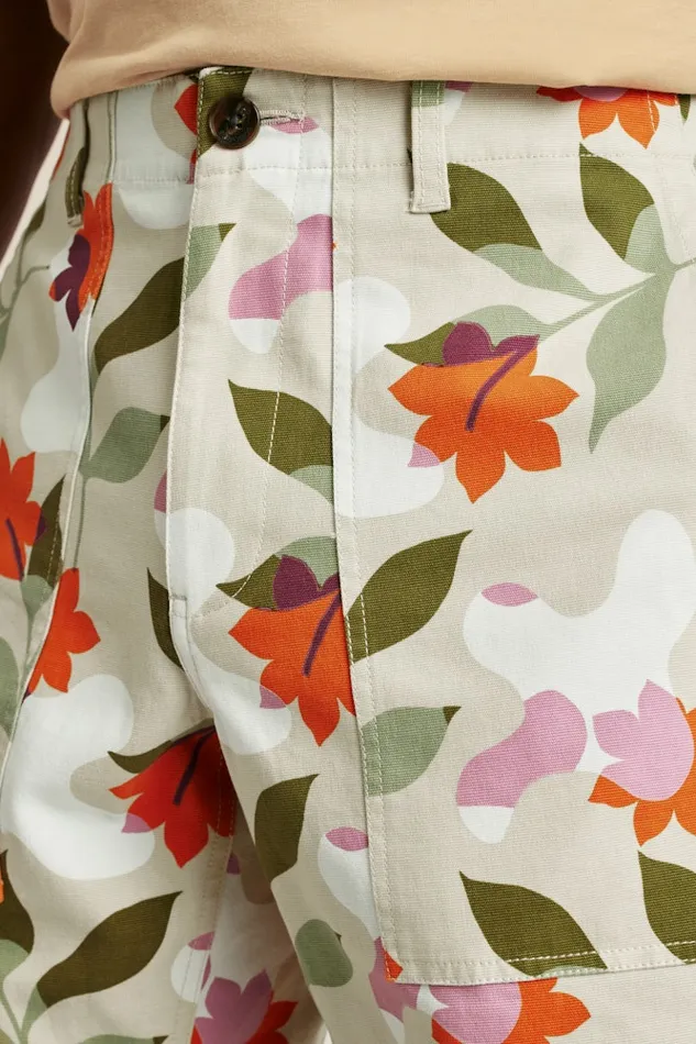 Men Bonobos Chino Shorts Utility Short Light Khaki Floral Men Bonobos Chino Shorts Utility Short Light Khaki Floral