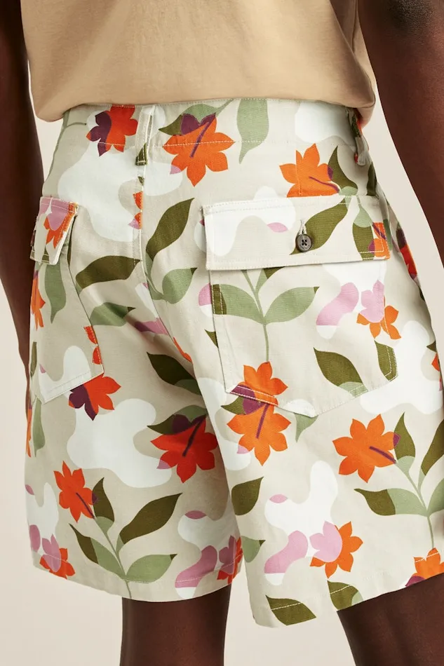 Men Bonobos Chino Shorts Utility Short Light Khaki Floral Men Bonobos Chino Shorts Utility Short Light Khaki Floral