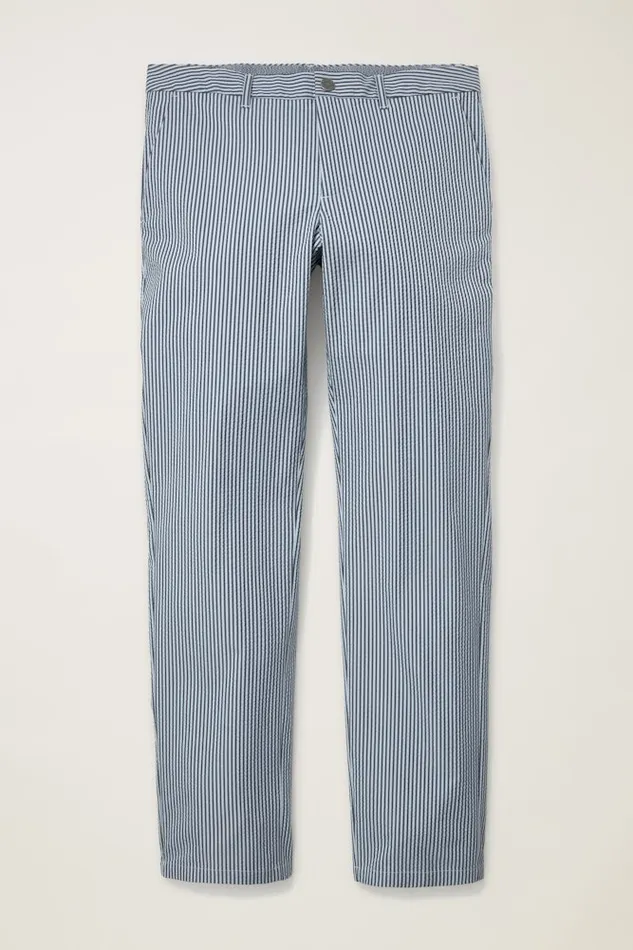 Men Bonobos Chinos Performance Seersucker Golf Pant Bluesy Stripe