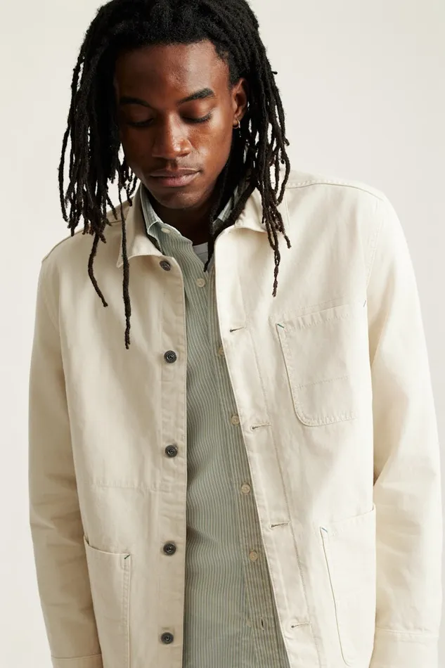 Men Bonobos Jackets and Coats Refined Men039s Shirt Jacket Shop The Beau Chore Jacket Light Sand