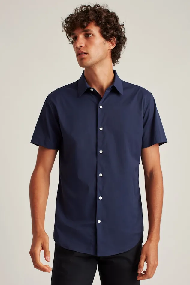 Men Bonobos Short Sleeve Shirts Tech Short Sleeve Shirt Navy Men Bonobos Short Sleeve Shirts Tech Short Sleeve Shirt Navy