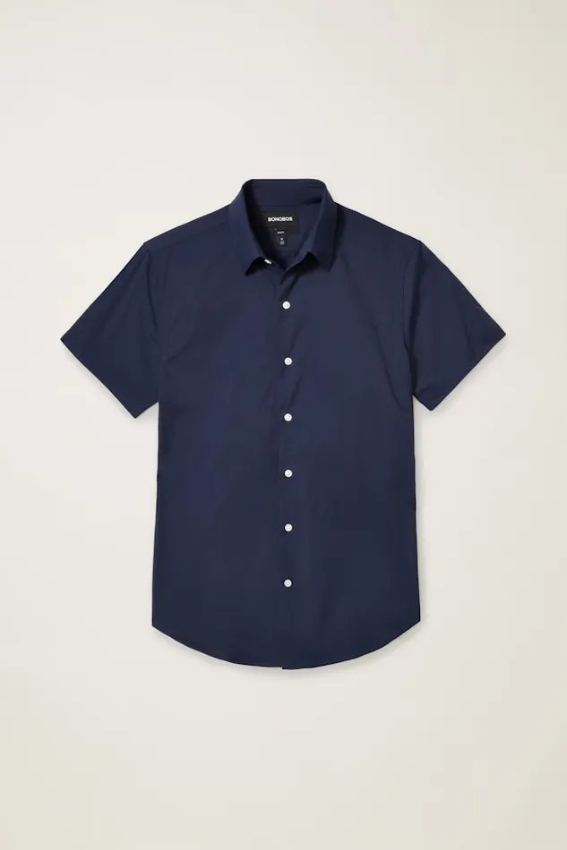 Men Bonobos Short Sleeve Shirts Tech Short Sleeve Shirt Navy Men Bonobos Short Sleeve Shirts Tech Short Sleeve Shirt Navy