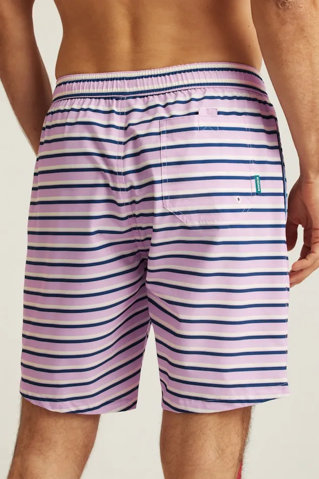 Men Bonobos Swim Trunks Riviera Recycled Swim Trunks Lilac Theo Stripe