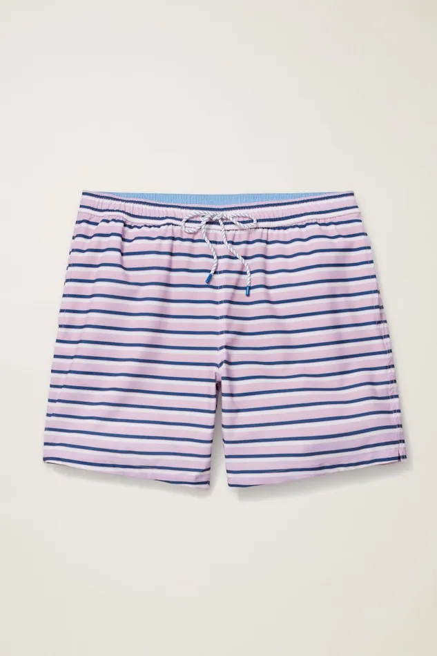 Men Bonobos Swim Trunks Riviera Recycled Swim Trunks Lilac Theo Stripe