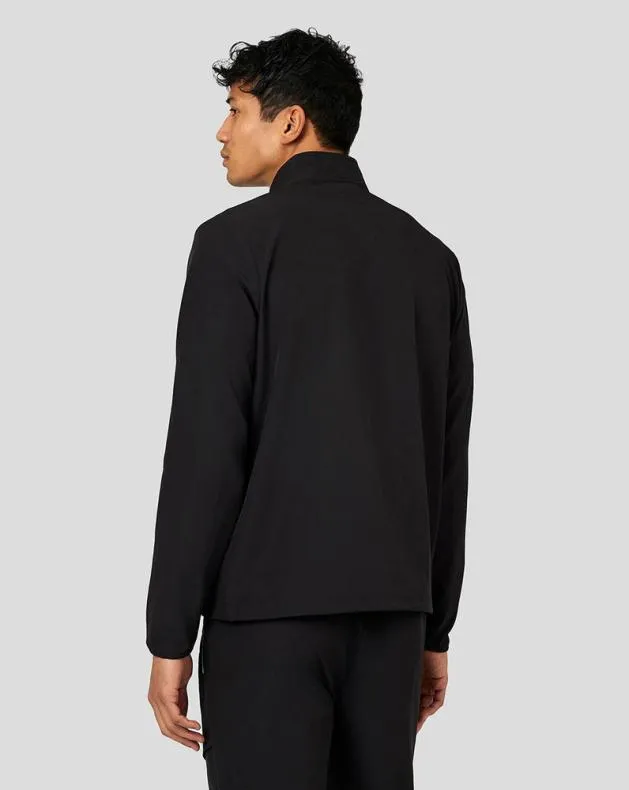 Men Castore Jackets Flex Long Sleeve Woven Jacket 8211 Black
