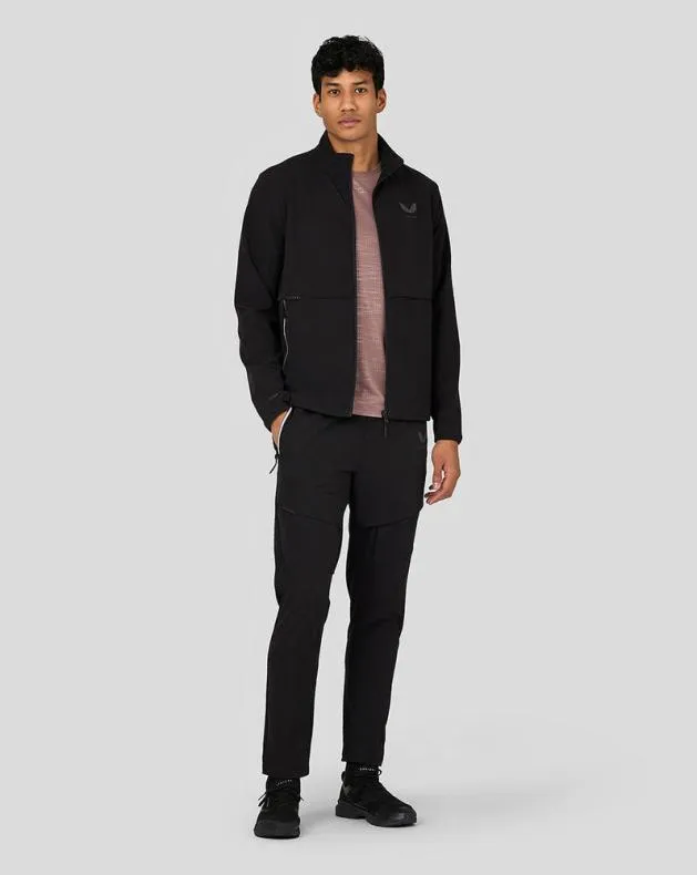 Men Castore Jackets Flex Long Sleeve Woven Jacket 8211 Black
