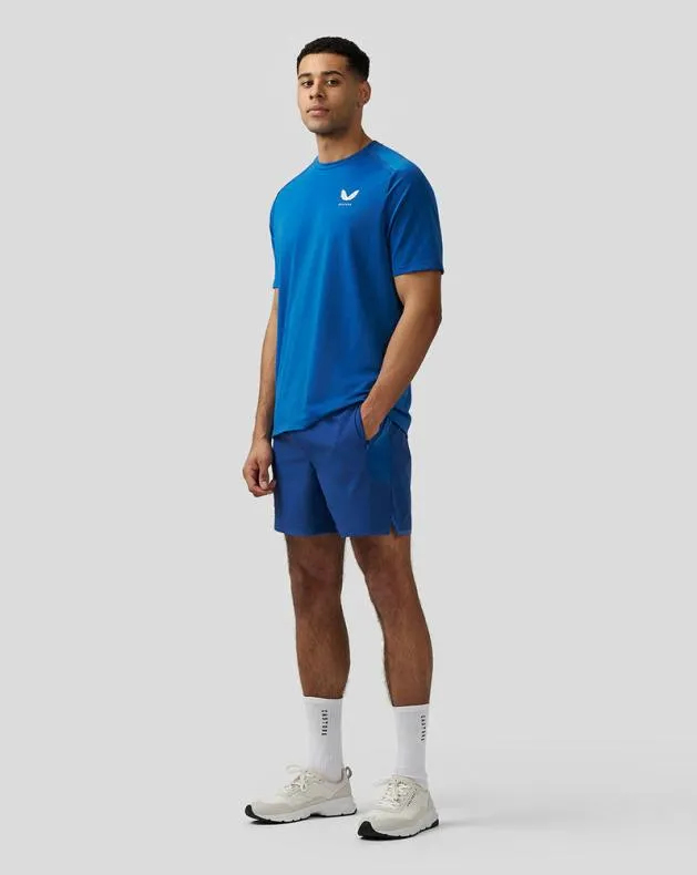 Men Castore Tops Apex Aeromesh TShirt 8211 Blue