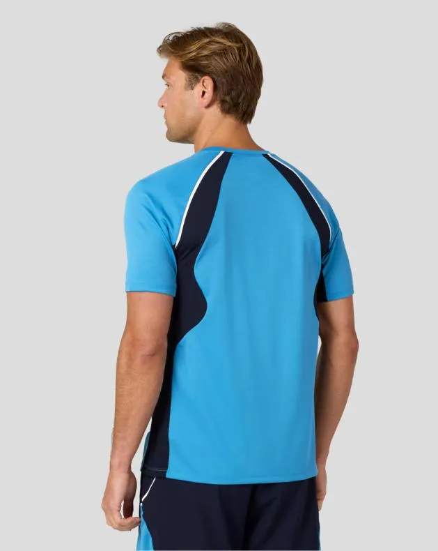 Men Castore Tops Tennis Aeromesh Tshirt 8211 Corn Blue