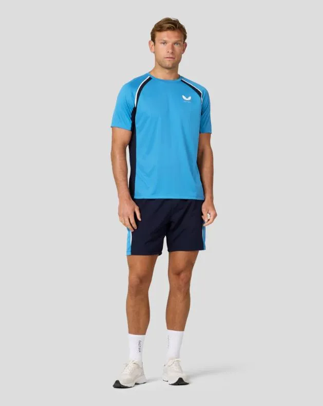 Men Castore Tops Tennis Aeromesh Tshirt 8211 Corn Blue