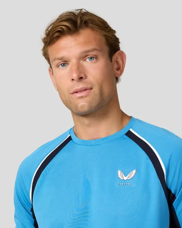 Men Castore Tops Tennis Aeromesh Tshirt 8211 Corn Blue