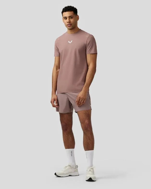 Men Castore Tops Zone Ventilation Training TShirt 8211 Peach Clay