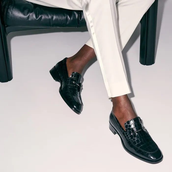 Men Chambelimoc Loafers 8211 Alligator Embossed Calf Leather 8211 Black Christian Louboutin Loafers and Moccasins Men Chambelimoc Loafers 8211 Alligator Embossed Calf Leather 8211 Black Christian Louboutin Loafers and Moccasins