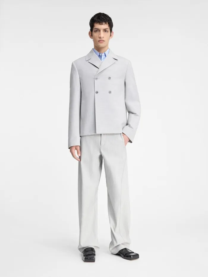 Men Coats and Jackets JACQUEMUS The Giacca Jacket Light Grey