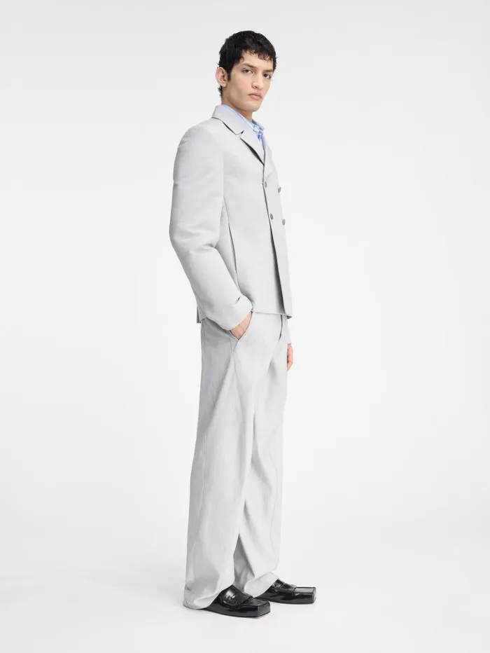 Men Coats and Jackets JACQUEMUS The Giacca Jacket Light Grey
