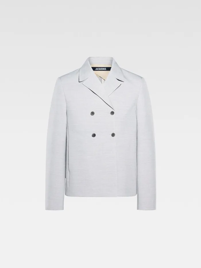 Men Coats and Jackets JACQUEMUS The Giacca Jacket Light Grey