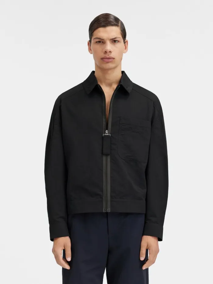 Men Coats and Jackets JACQUEMUS The Linu Jacket Black Men Coats and Jackets JACQUEMUS The Linu Jacket Black