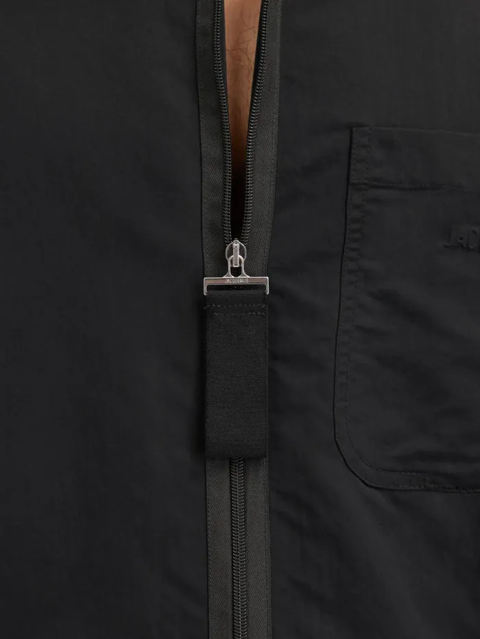 Men Coats and Jackets JACQUEMUS The Linu Jacket Black Men Coats and Jackets JACQUEMUS The Linu Jacket Black