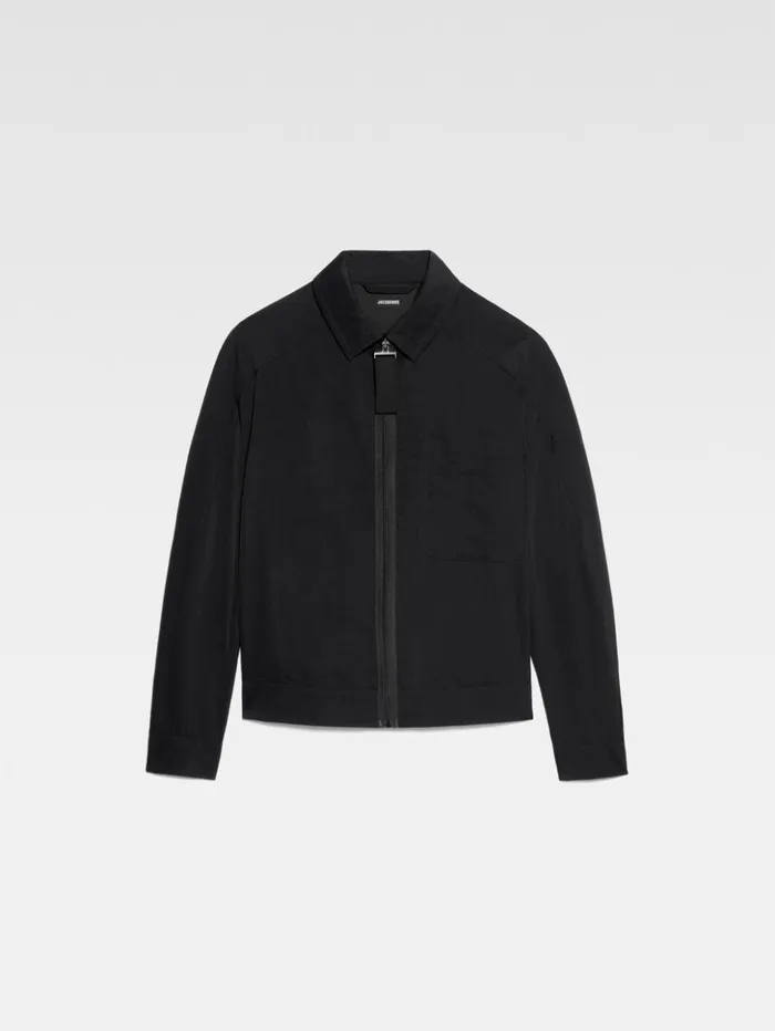 Men Coats and Jackets JACQUEMUS The Linu Jacket Black Men Coats and Jackets JACQUEMUS The Linu Jacket Black