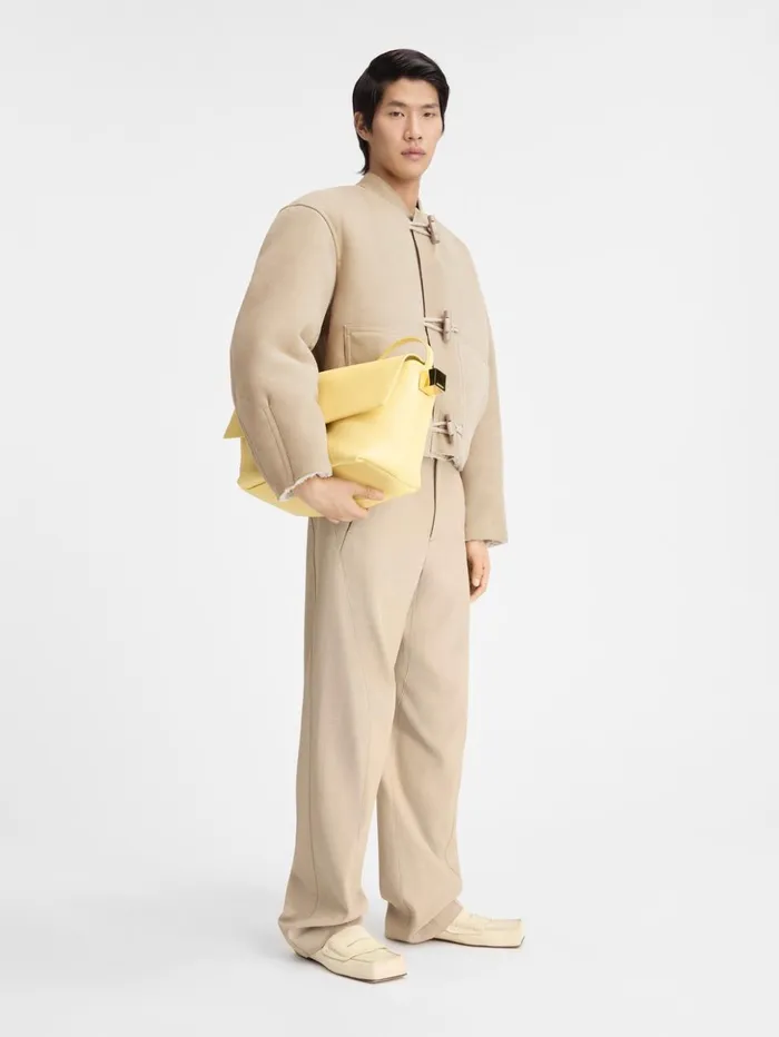 Men Coats and Jackets JACQUEMUS The Telo Jacket Light Beige
